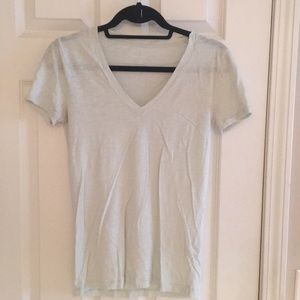 Pale green J. Crew cotton top